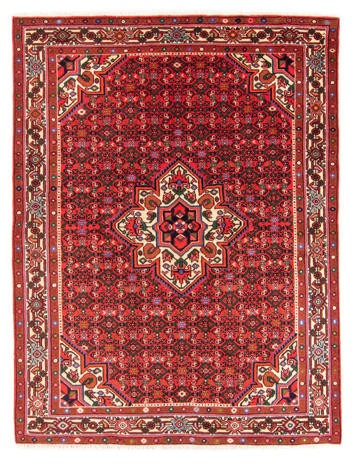 Tapis persan - Nomadic - 204 x 152 cm - rouge