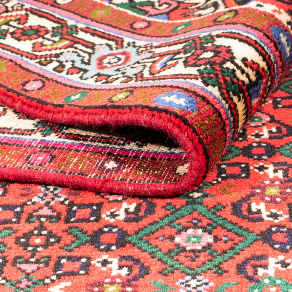 Tapis persan - Nomadic - 204 x 152 cm - rouge