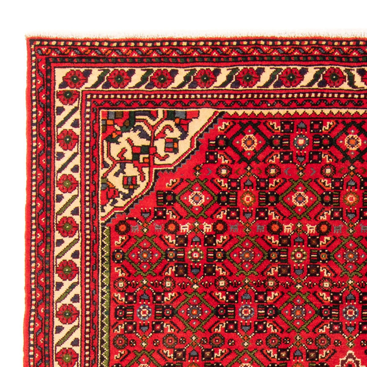 Tapis persan - Nomadic - 204 x 155 cm - rouge