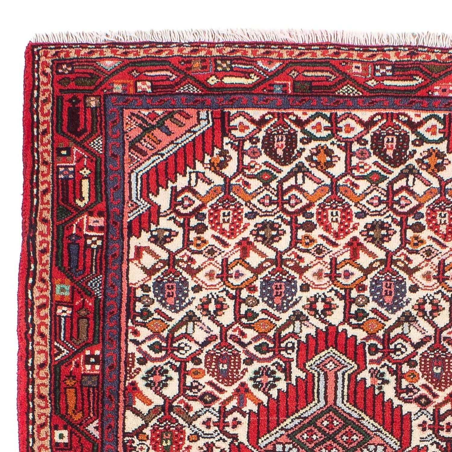 Tapis persan - Nomadic - 131 x 77 cm - beige