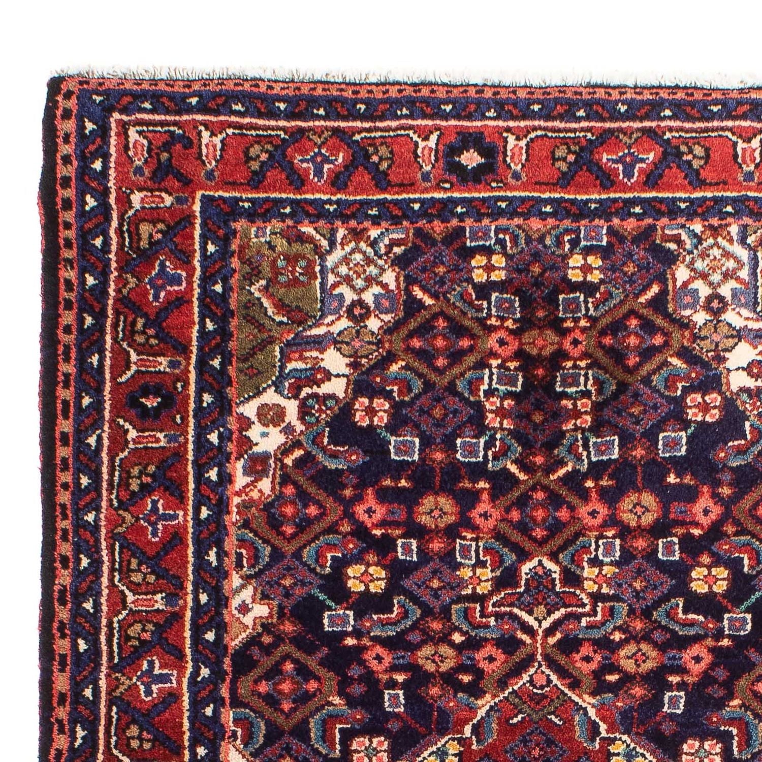 Tapis persan - Nomadic - 138 x 83 cm - bleu foncé