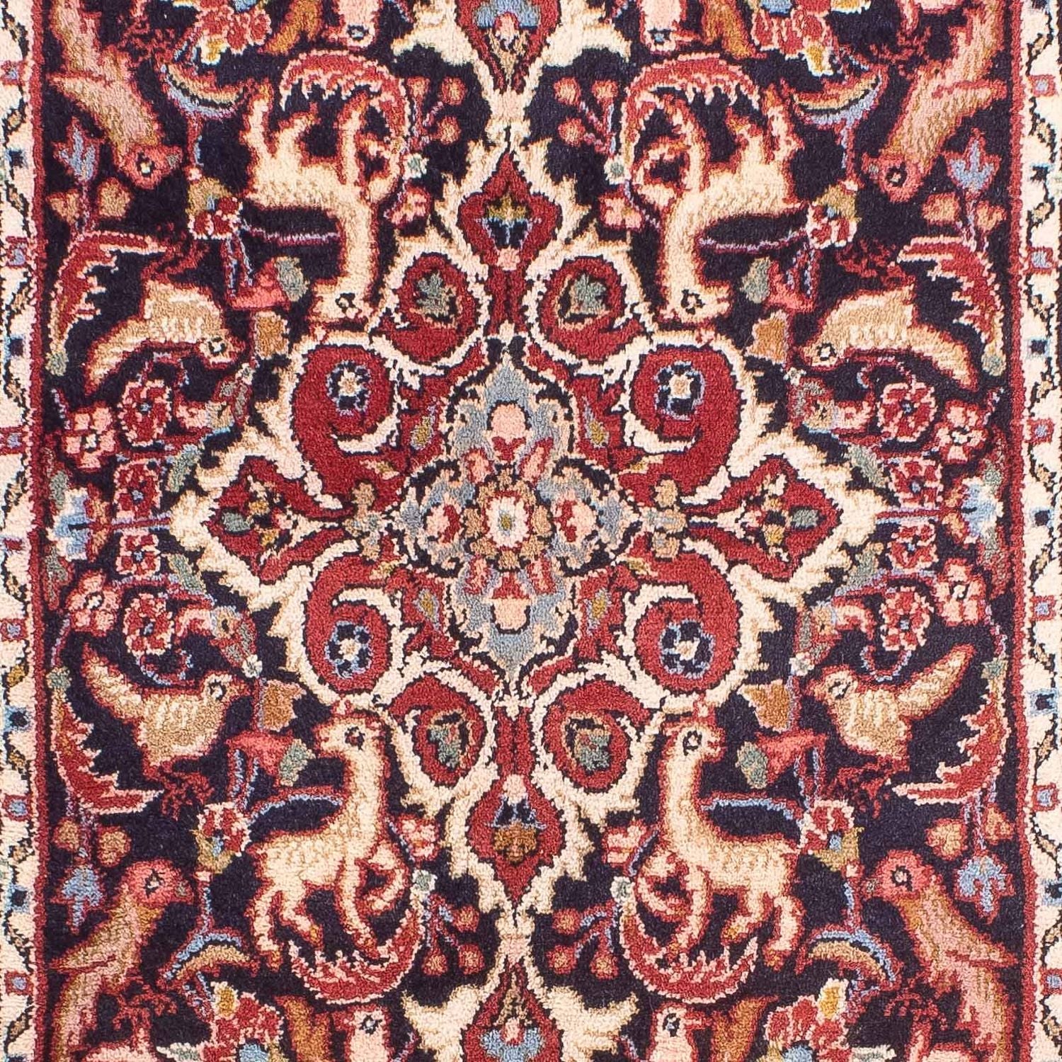 Tapis persan - Classique - 127 x 82 cm - bleu foncé