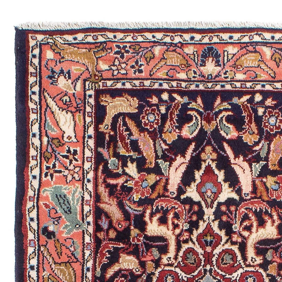 Tapis persan - Classique - 127 x 82 cm - bleu foncé