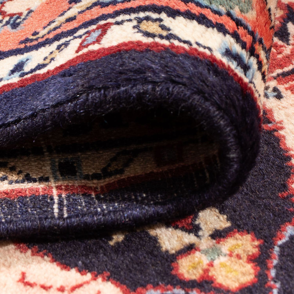 Tapis persan - Classique - 127 x 82 cm - bleu foncé