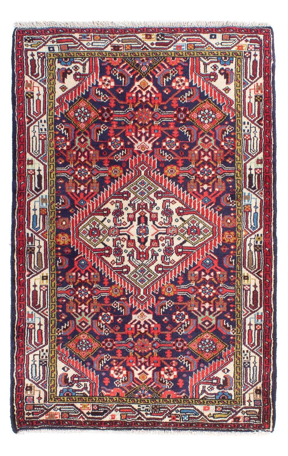 Tapis persan - Nomadic - 125 x 80 cm - bleu foncé