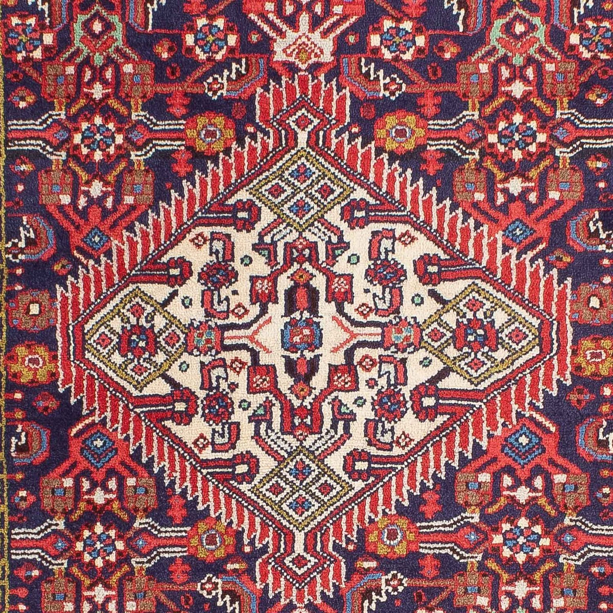 Tapis persan - Nomadic - 125 x 80 cm - bleu foncé