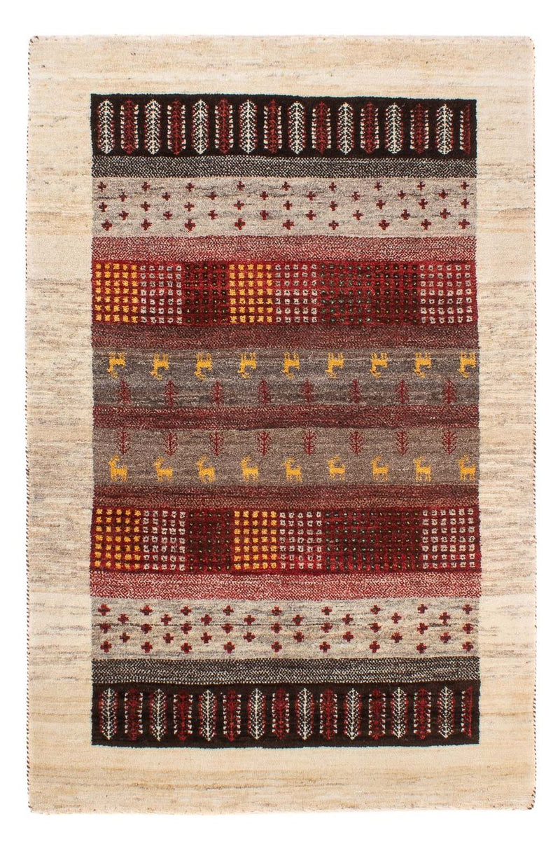 Tapis Gabbeh - Loribaft Persan - 128 x 84 cm - multicolore