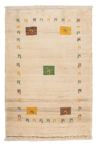 Tapis Gabbeh - Loribaft Persan - 123 x 85 cm - multicolore