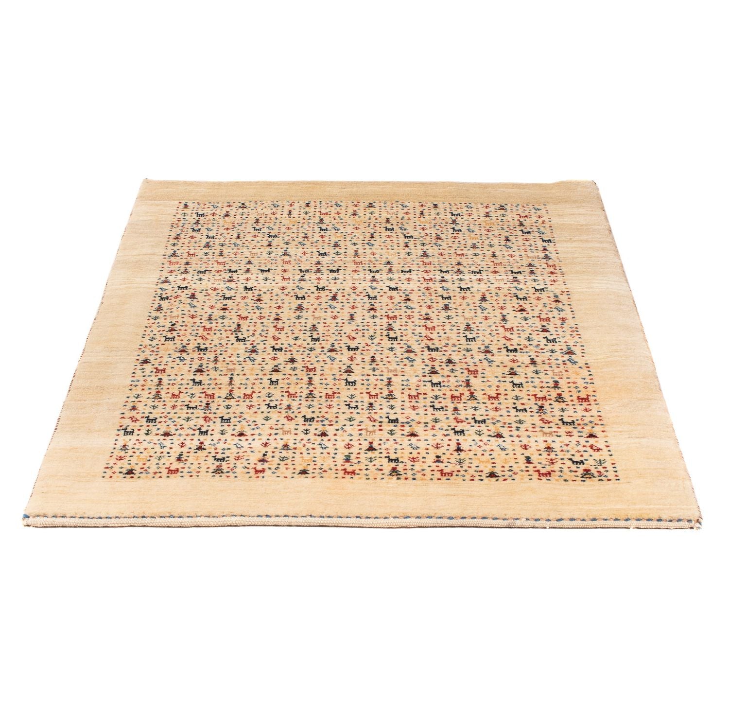 Tapis Gabbeh - Loribaft Persan - 120 x 87 cm - multicolore