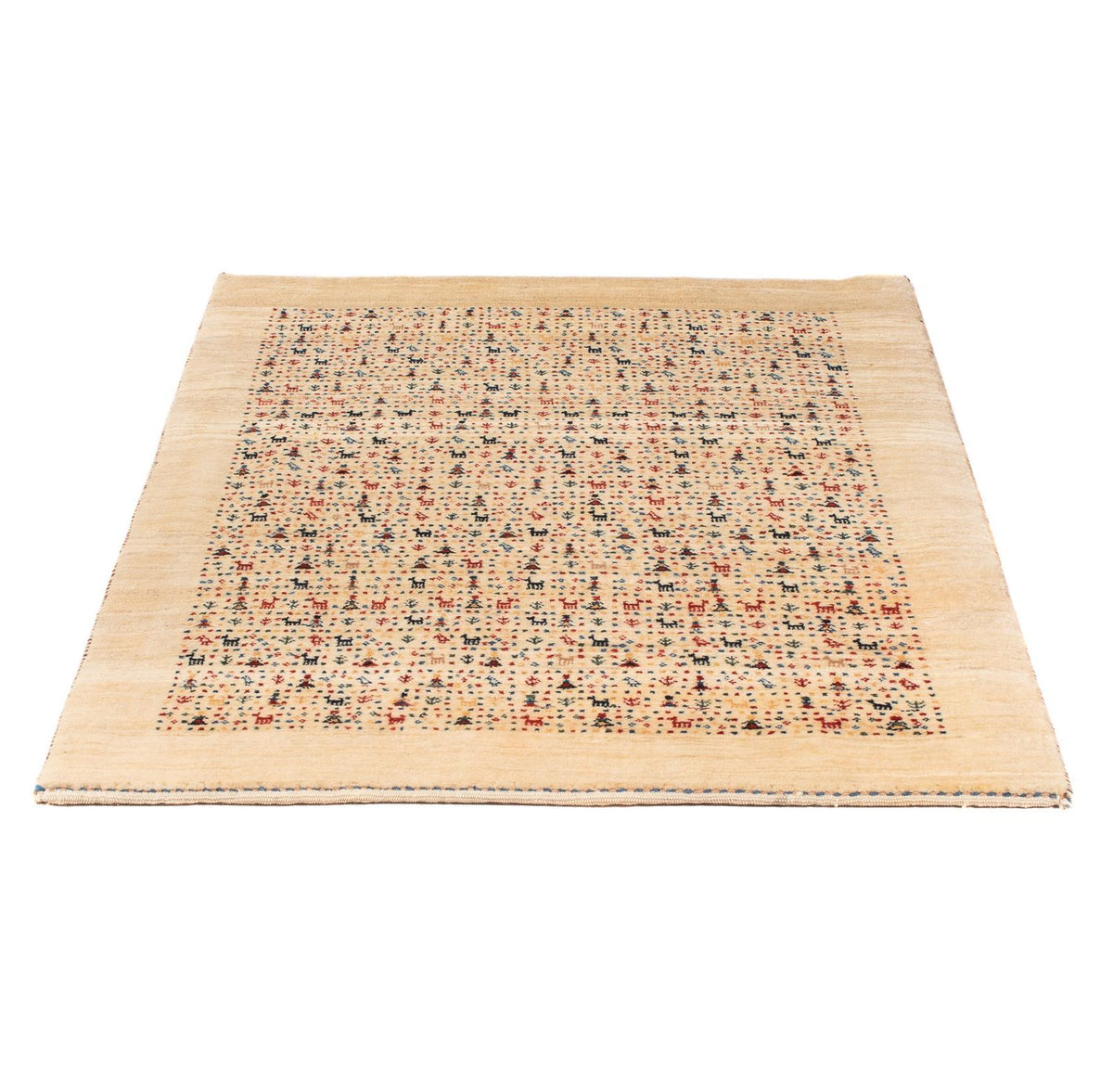 Tapis Gabbeh - Loribaft Persan - 120 x 87 cm - multicolore
