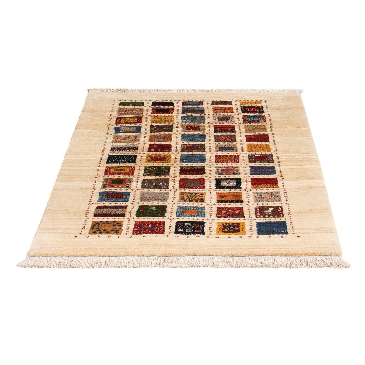 Tapis Gabbeh - Loribaft Persan - 128 x 86 cm - multicolore