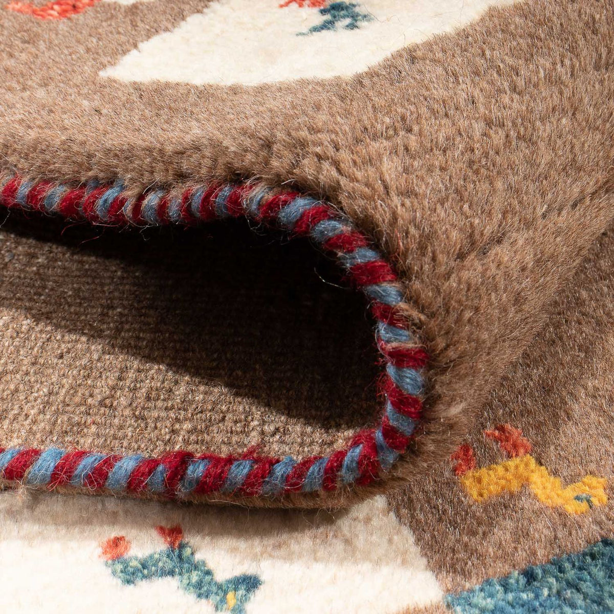 Tapis Gabbeh - Persan - 139 x 82 cm - marron