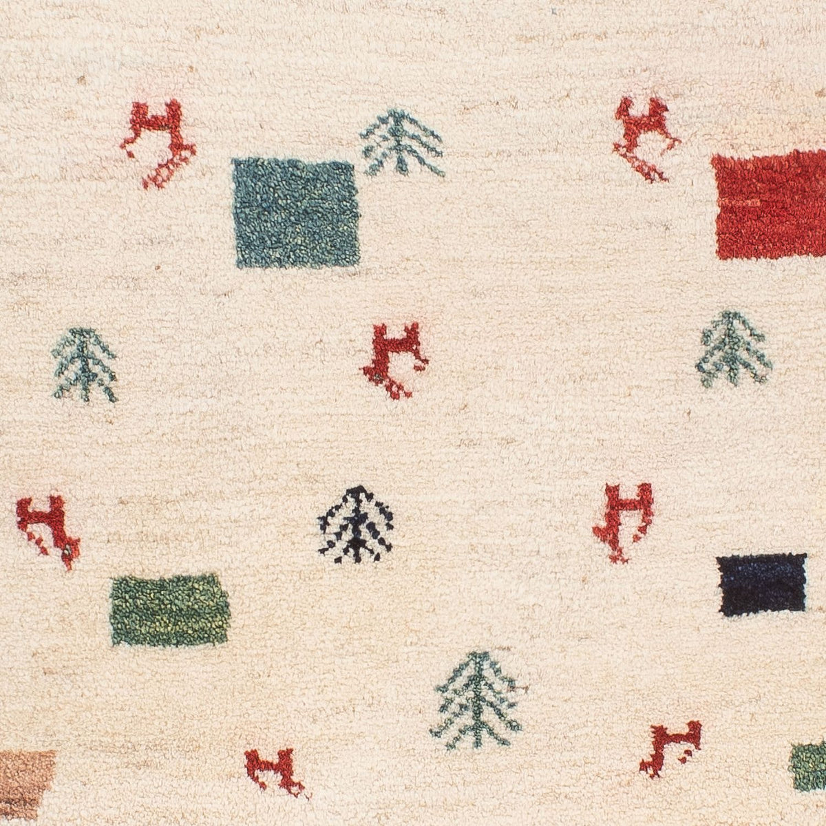 Tapis Gabbeh - Persan - 124 x 83 cm - multicolore