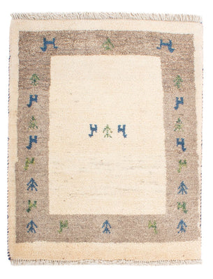 Tapis Gabbeh - Persan - 90 x 65 cm - beige