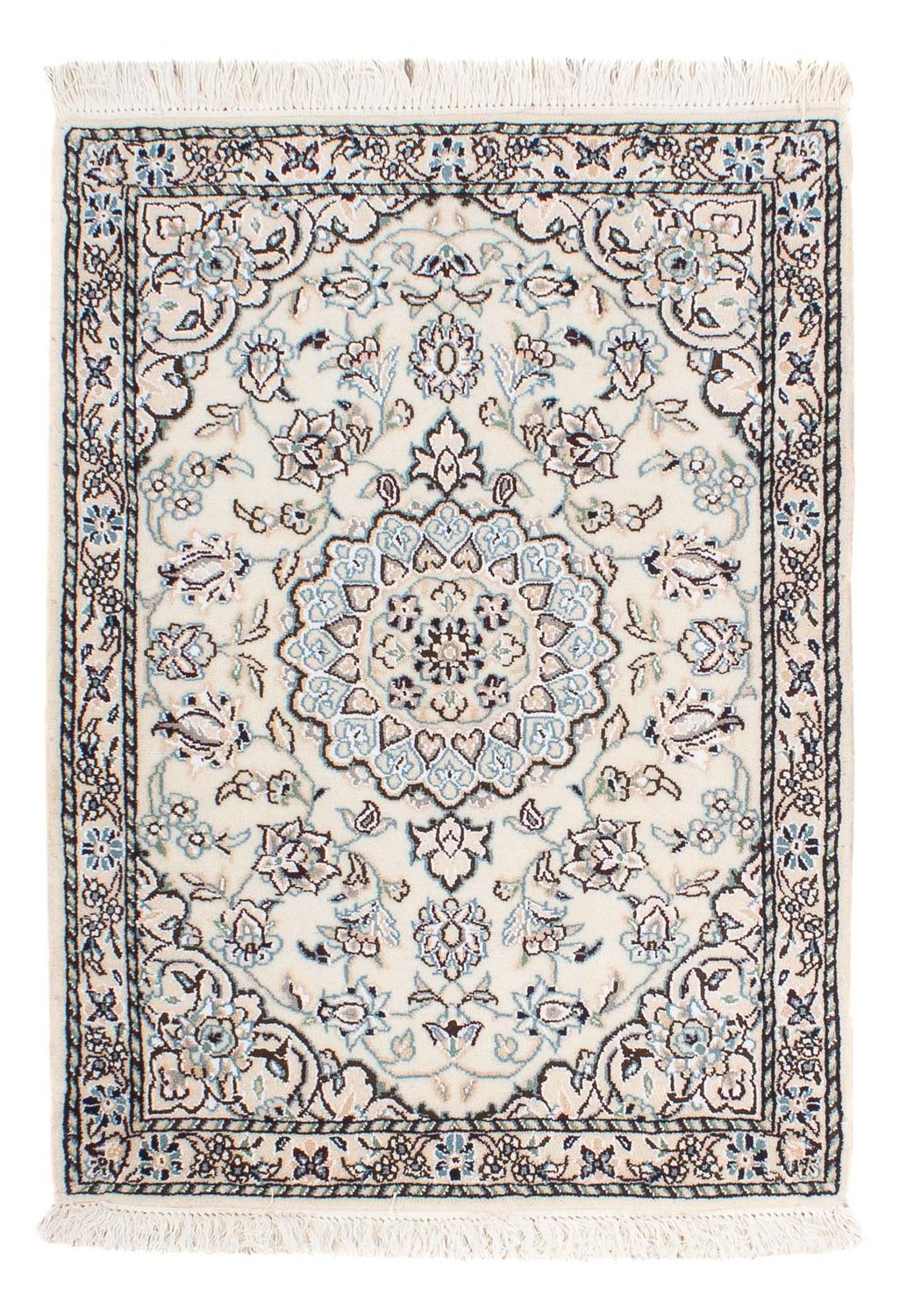 Tapis persan - Nain - Royal - 90 x 62 cm - beige