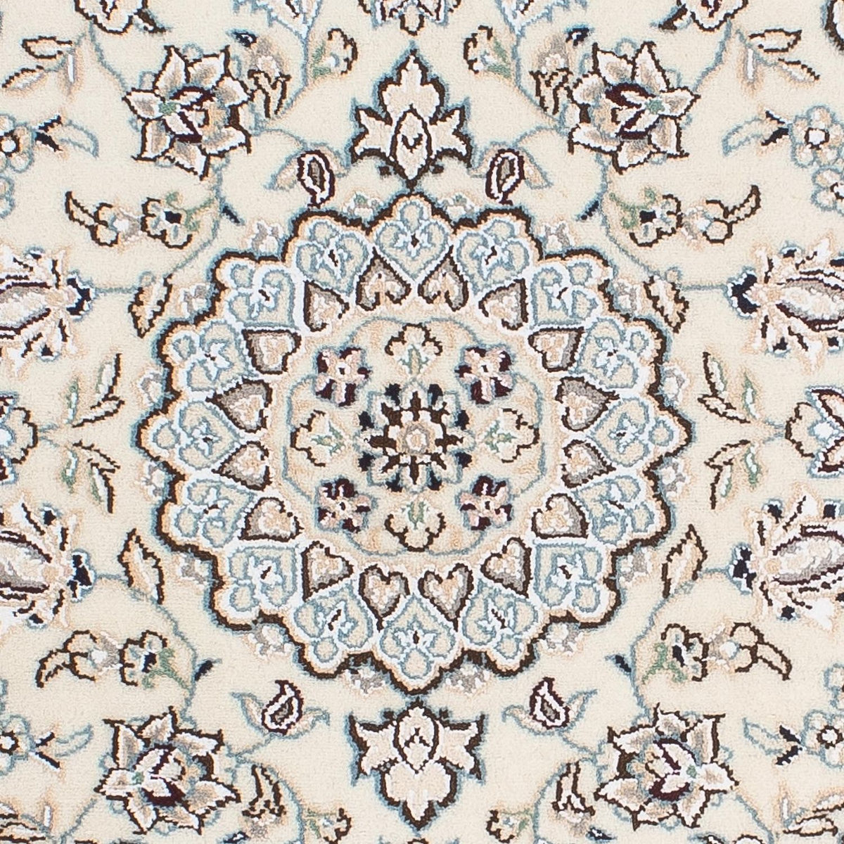 Tapis persan - Nain - Royal - 90 x 62 cm - beige
