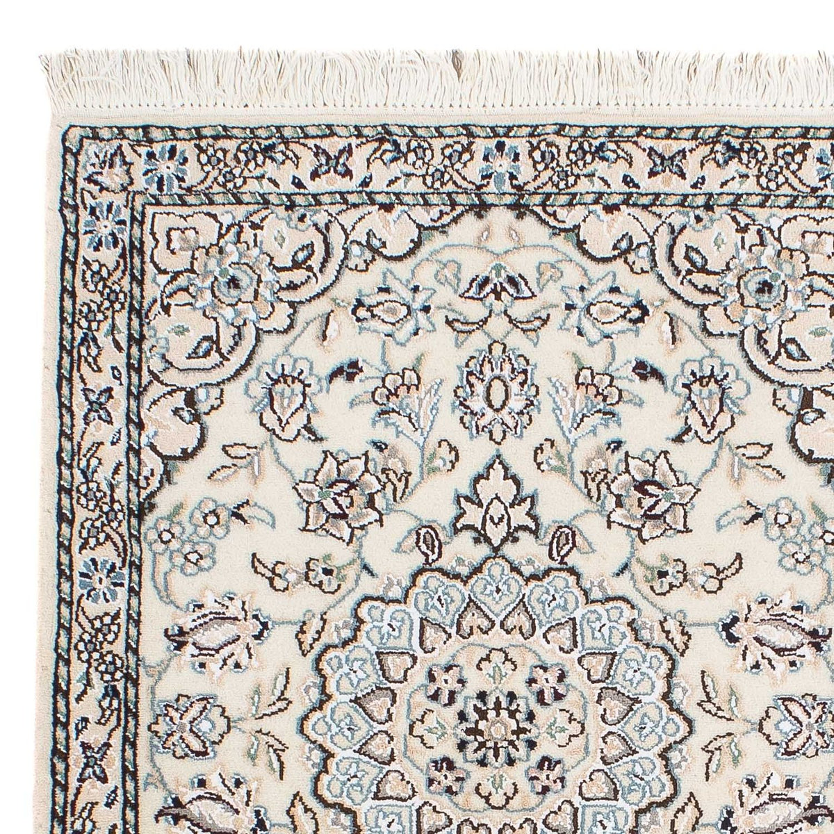 Tapis persan - Nain - Royal - 90 x 62 cm - beige