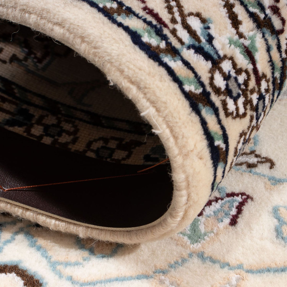 Tapis persan - Nain - Royal - 90 x 62 cm - beige