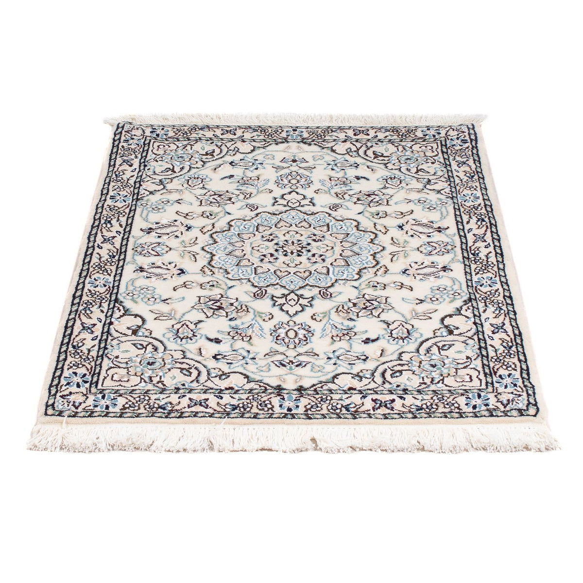 Tapis persan - Nain - Royal - 90 x 62 cm - beige