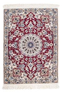 Tapis persan - Nain - Royal - 93 x 65 cm - rouge