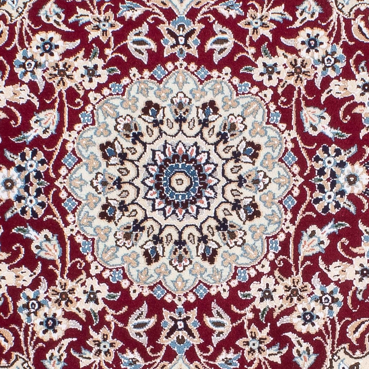Tapis persan - Nain - Royal - 93 x 65 cm - rouge