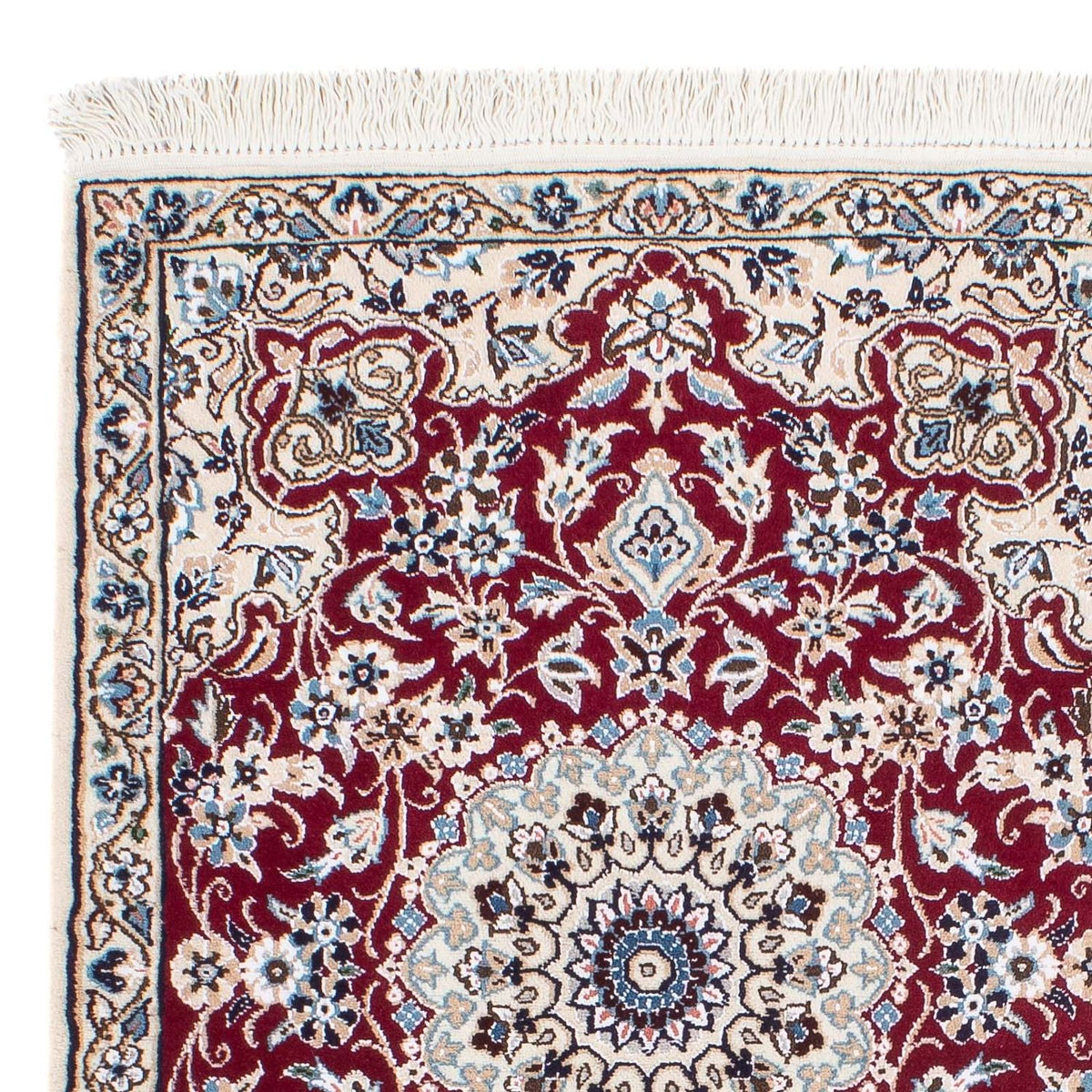 Tapis persan - Nain - Royal - 93 x 65 cm - rouge