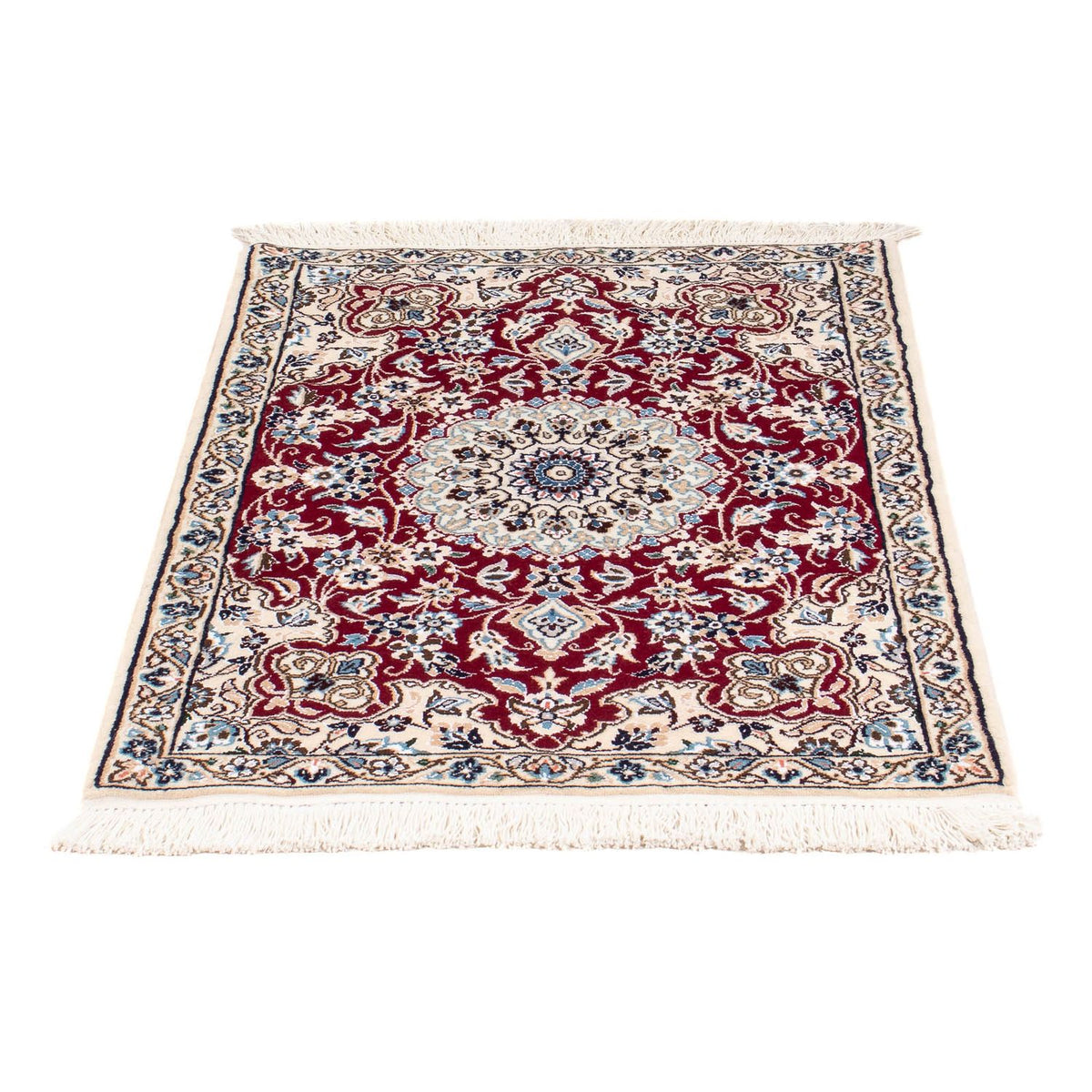 Tapis persan - Nain - Royal - 93 x 65 cm - rouge