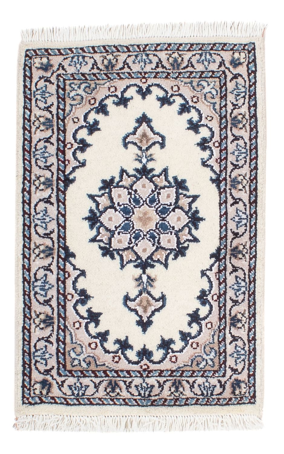 Tapis persan - Nain - 60 x 40 cm - beige