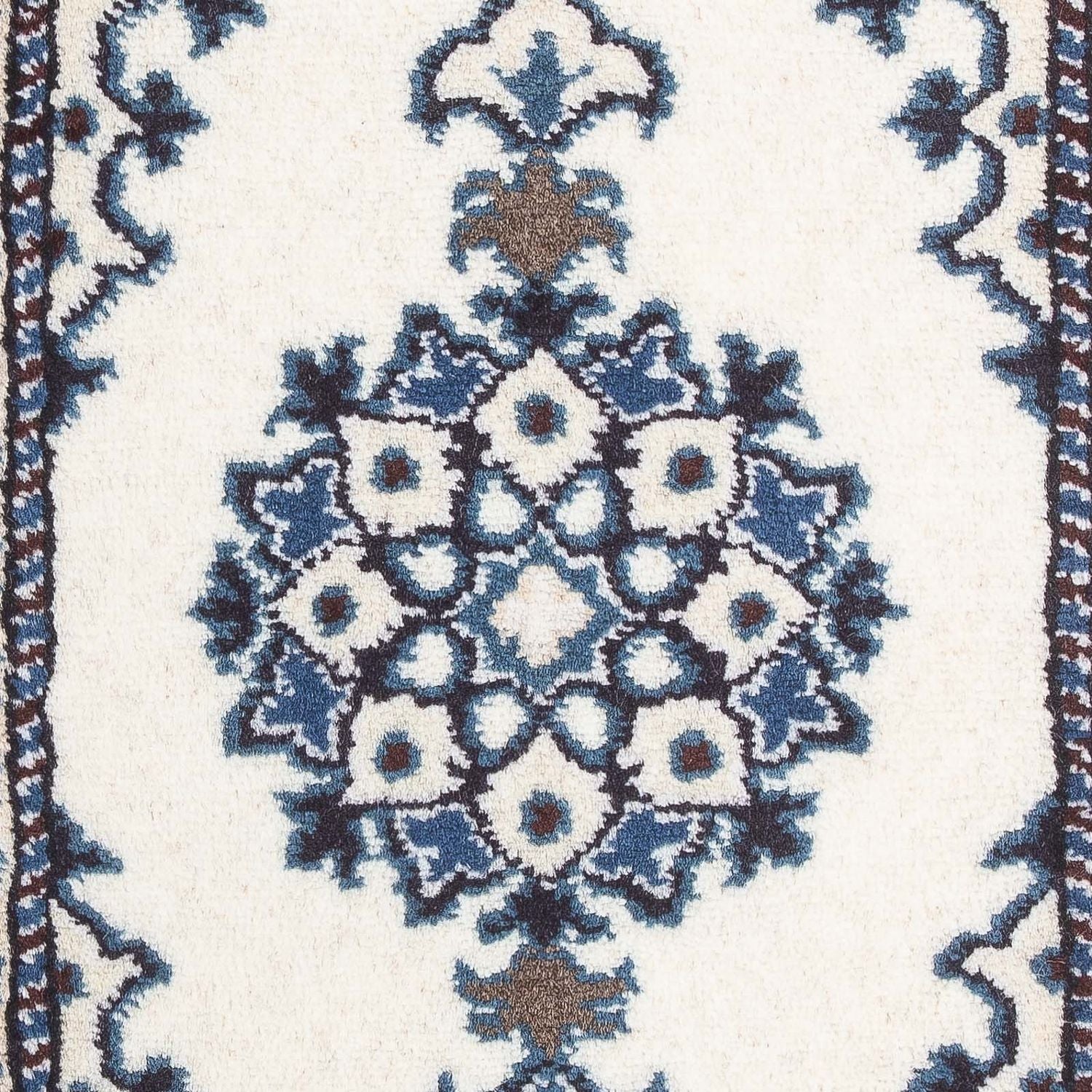 Tapis persan - Nain - 60 x 40 cm - crème