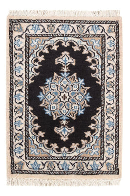 Tapis persan - Nain - 60 x 40 cm - bleu foncé