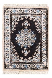 Tapis persan - Nain - 60 x 40 cm - bleu foncé