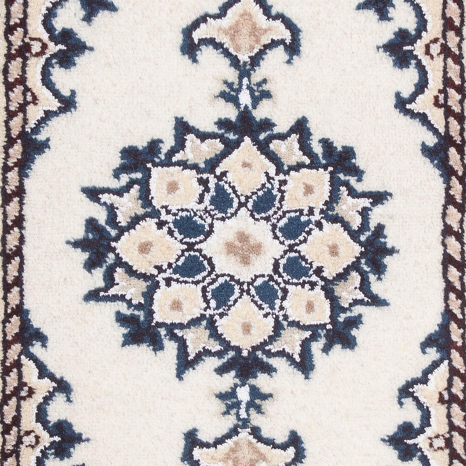 Tapis persan - Nain - 60 x 40 cm - crème