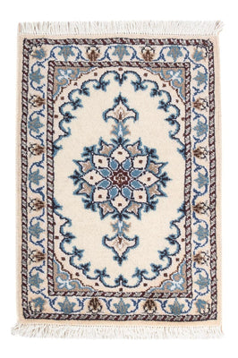 Tapis persan - Nain - 60 x 40 cm - crème