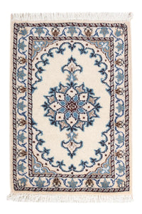 Tapis persan - Nain - 60 x 40 cm - crème