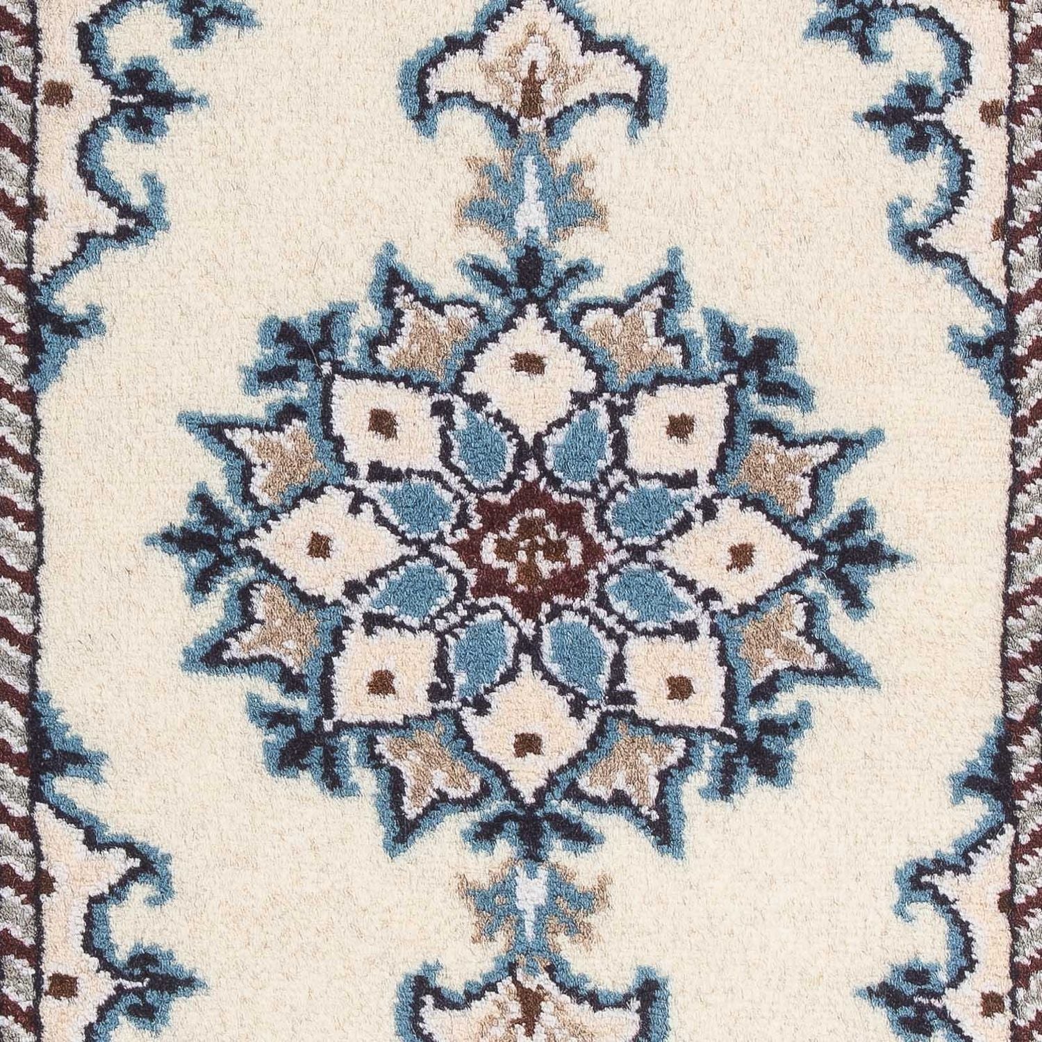Tapis persan - Nain - 60 x 40 cm - crème