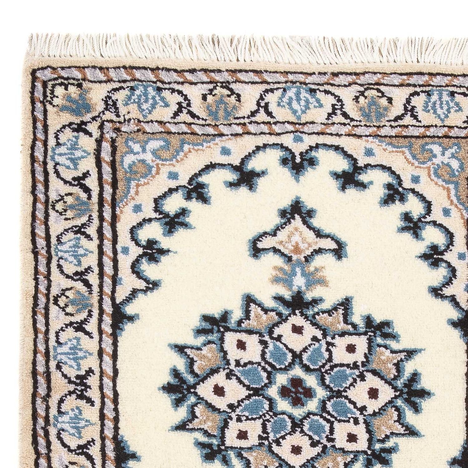Tapis persan - Nain - 60 x 40 cm - crème