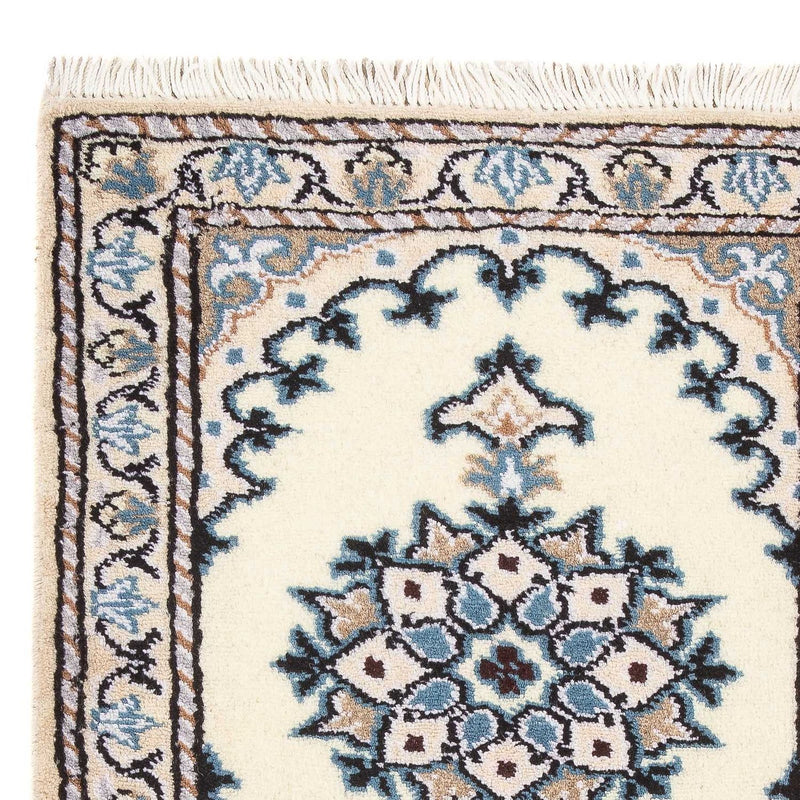Tapis persan - Nain - 60 x 40 cm - crème