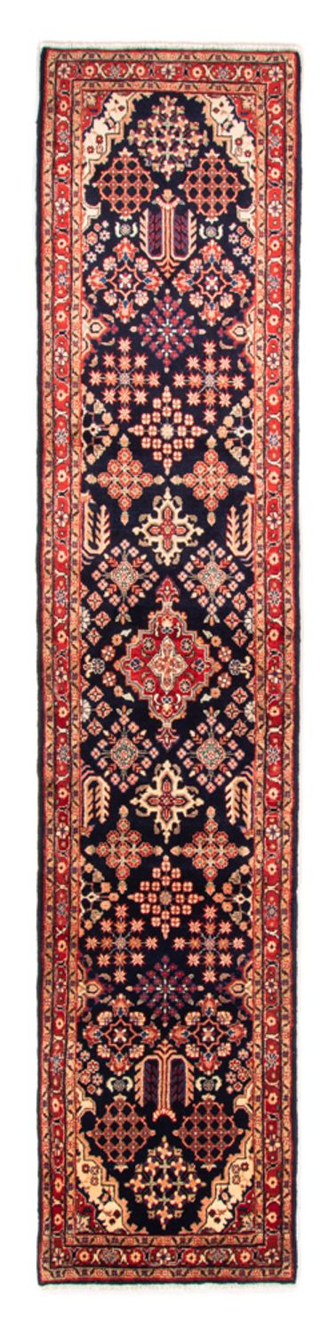 Tapis de couloir Tapis persan - Classique - 382 x 80 cm - bleu foncé
