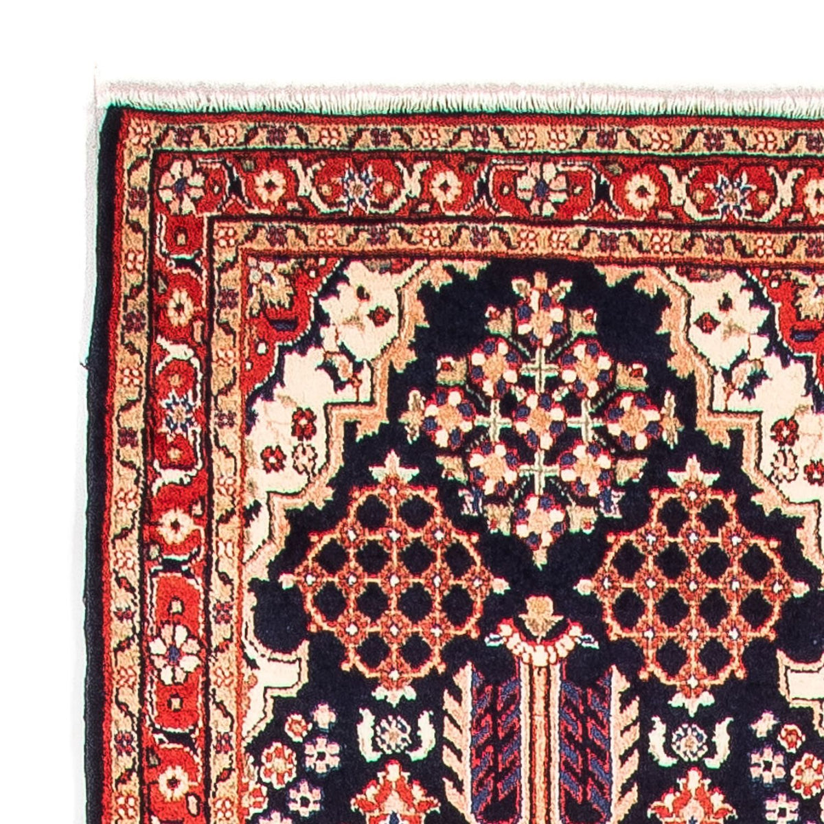 Tapis de couloir Tapis persan - Classique - 382 x 80 cm - bleu foncé