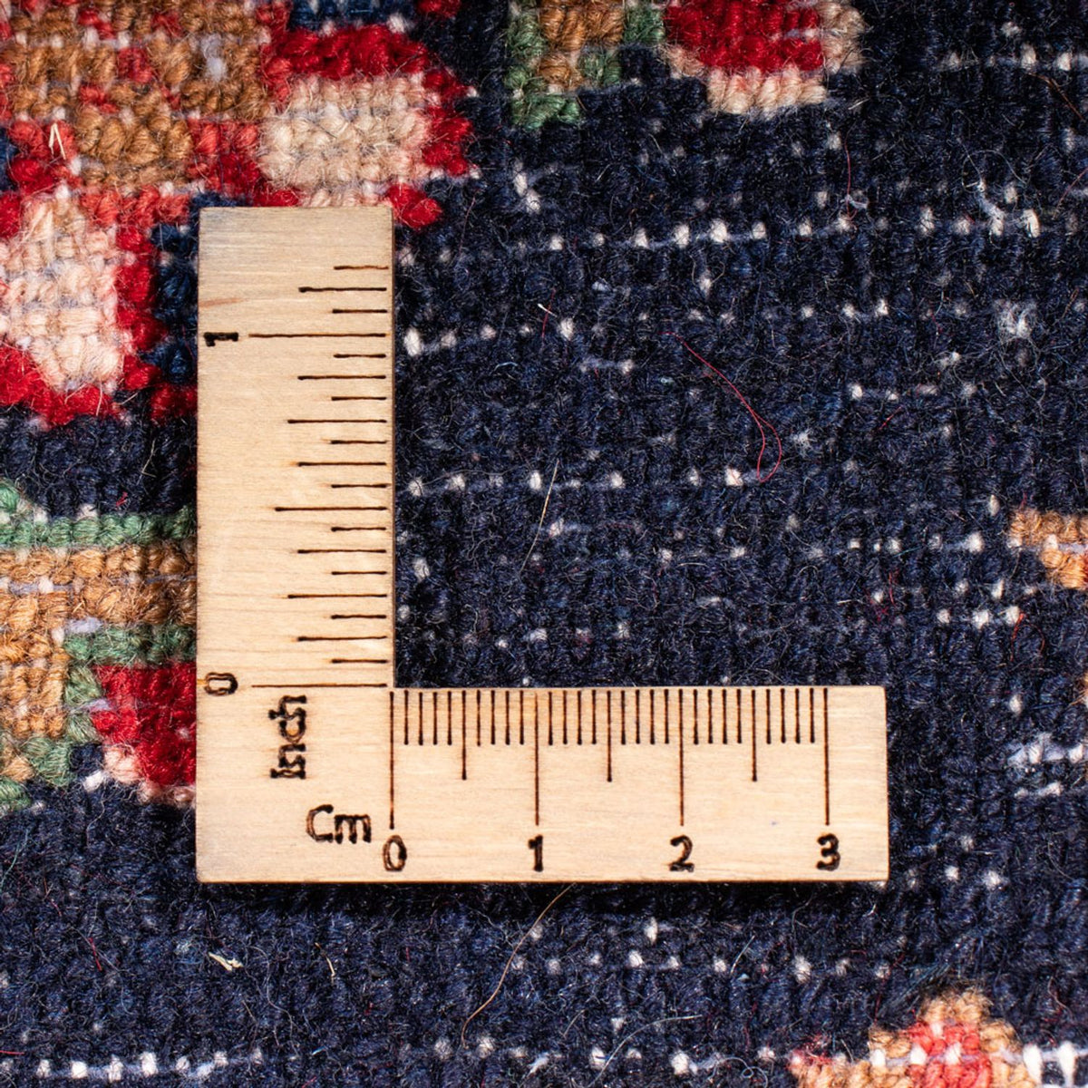 Tapis de couloir Tapis persan - Classique - 382 x 80 cm - bleu foncé