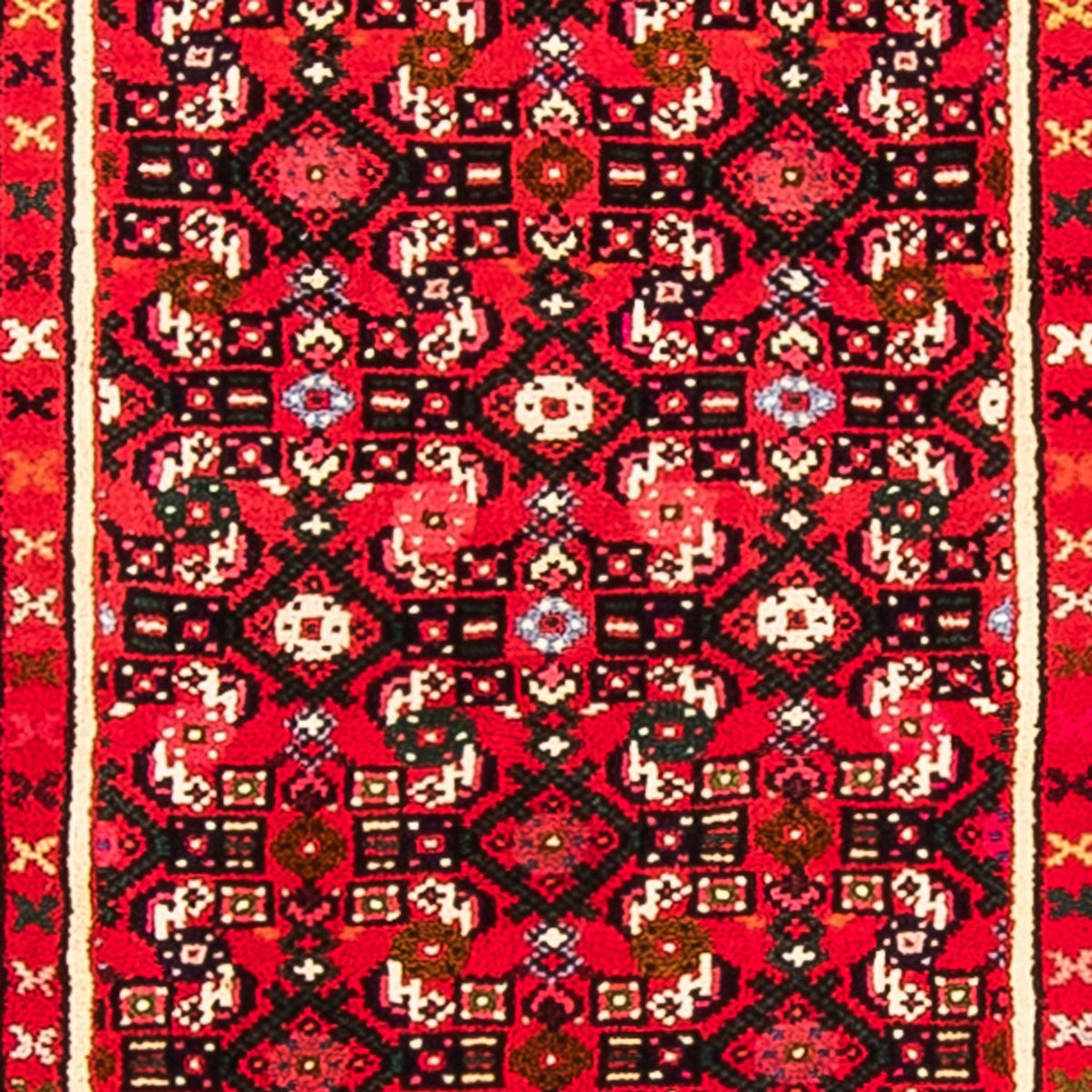 Tapis de couloir Tapis persan - Nomadic - 367 x 72 cm - rouge