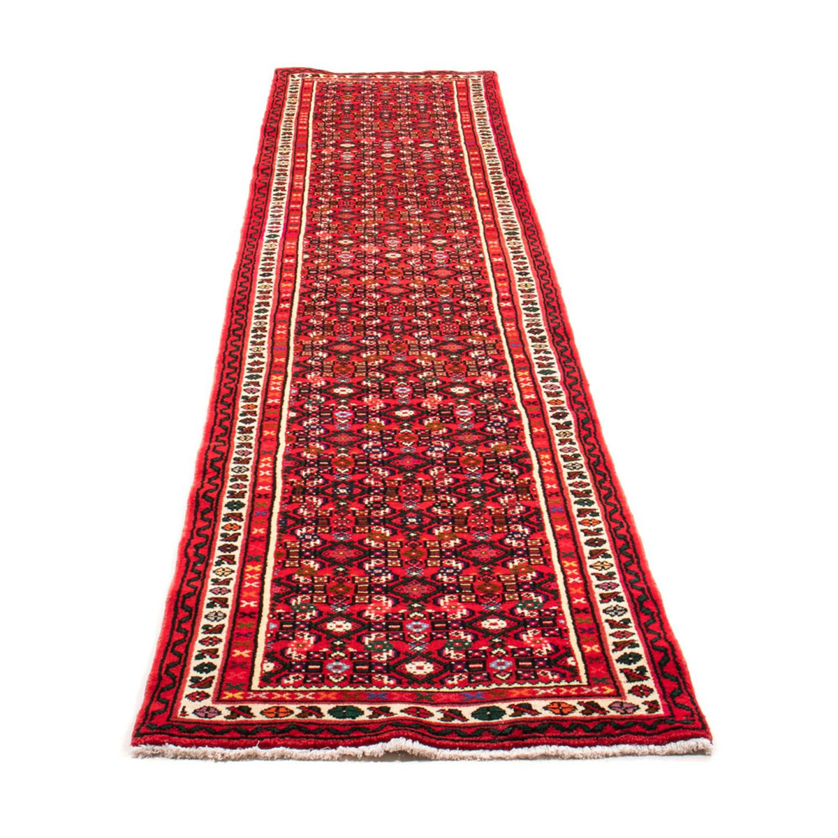 Tapis de couloir Tapis persan - Nomadic - 367 x 72 cm - rouge