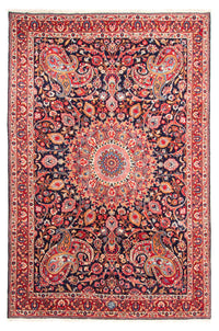 Tapis persan - Classique - 303 x 200 cm - bleu foncé