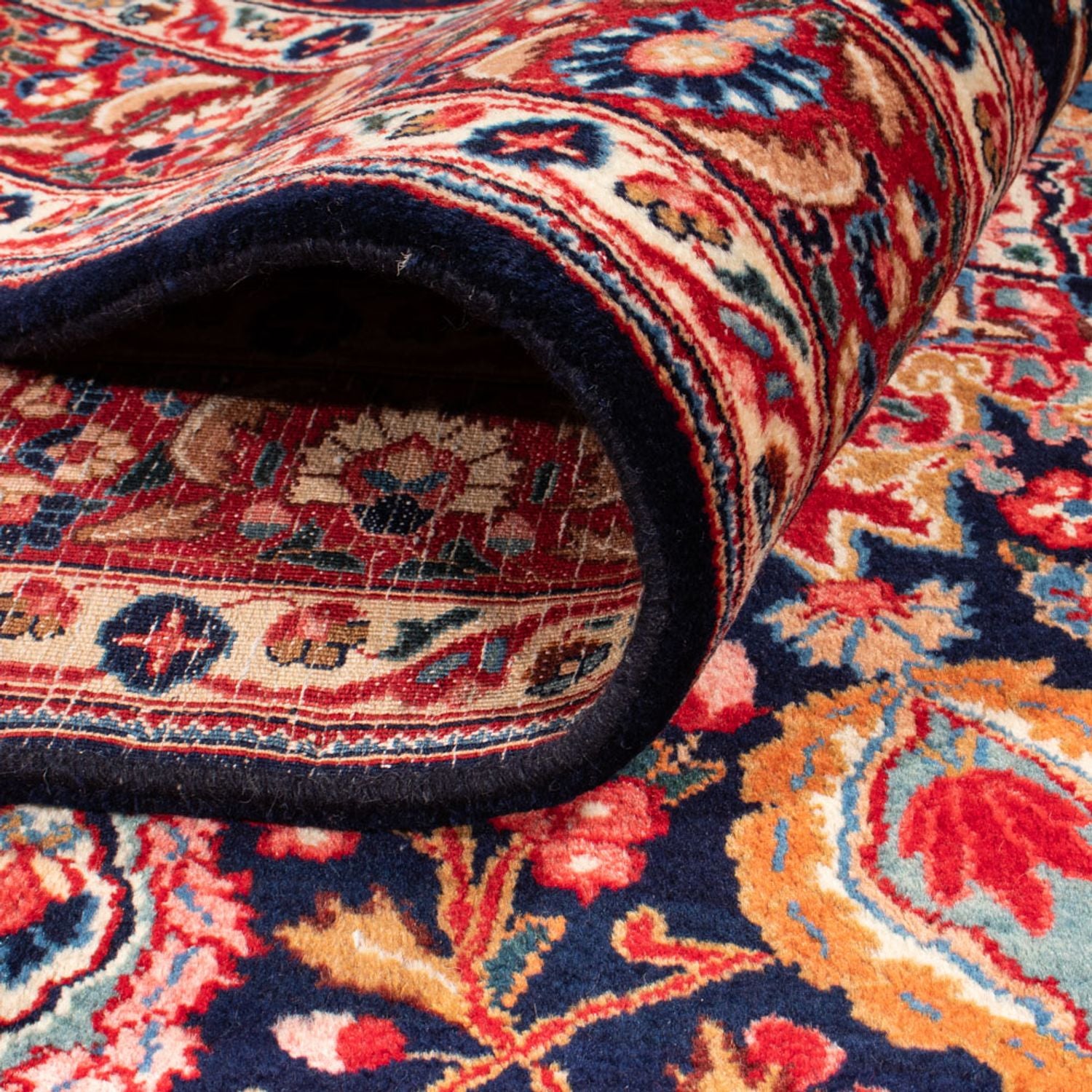 Tapis persan - Classique - 303 x 200 cm - bleu foncé