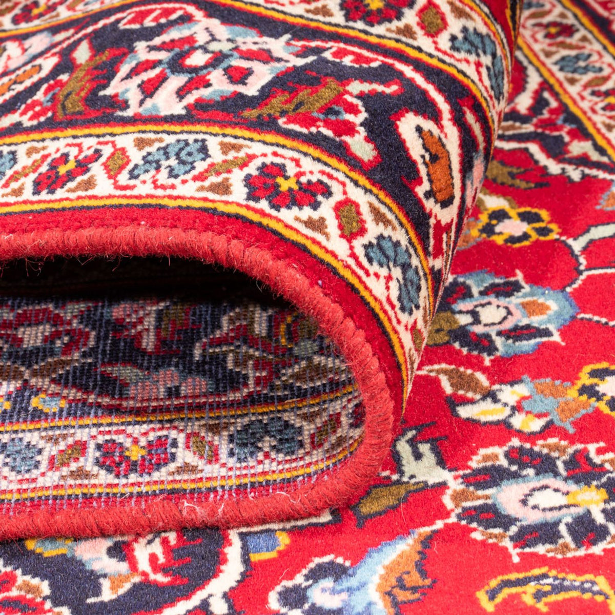 Tapis de couloir Tapis persan - Keshan - 312 x 100 cm - rouge