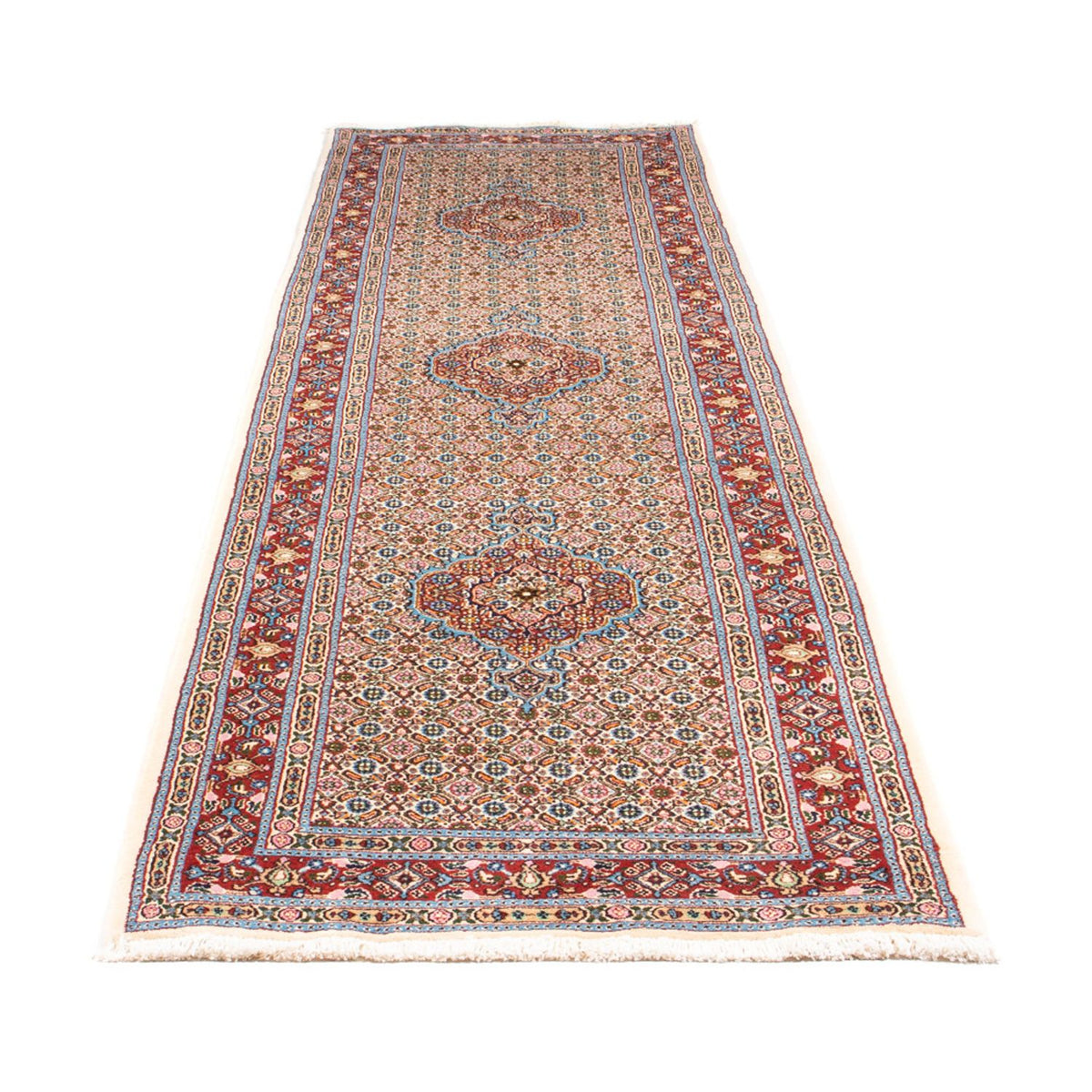 Tapis de couloir Tapis persan - Classique - 342 x 77 cm - beige