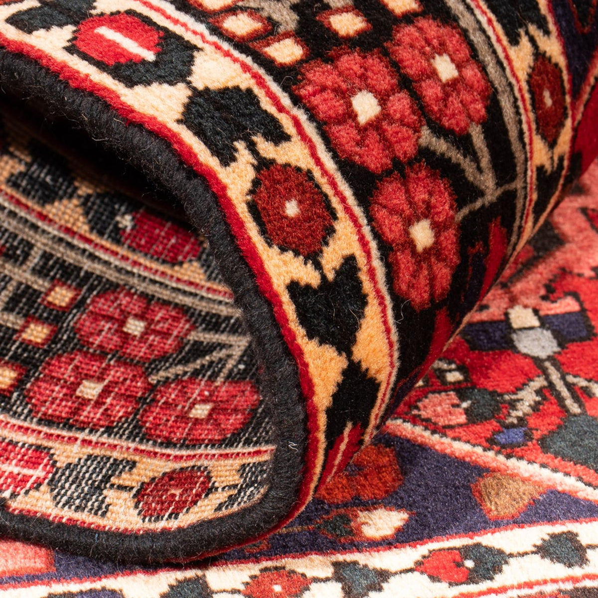 Tapis persan - Nomadic - 160 x 112 cm - rouge