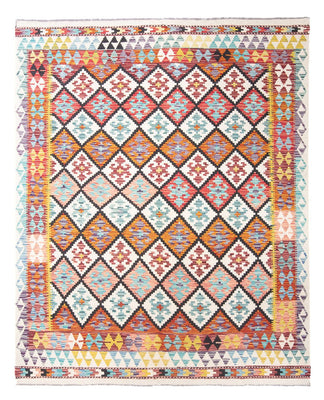 Tapis Kelim - Splash - 239 x 200 cm - multicolore