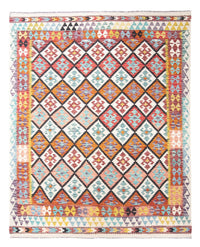 Tapis Kelim - Splash - 239 x 200 cm - multicolore