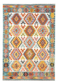 Tapis Kelim - Splash - 182 x 126 cm - multicolore